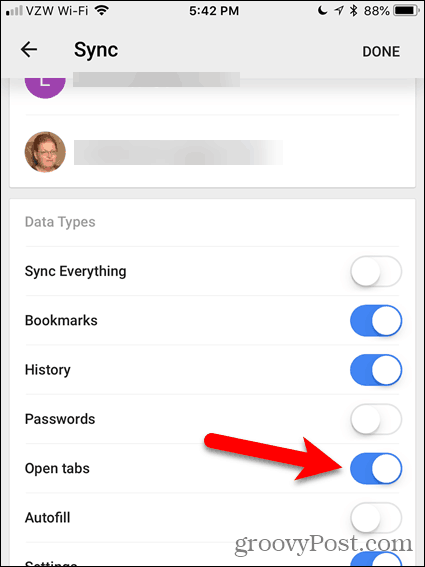 Ενεργοποιήστε τις καρτέλες "Άνοιγμα" στο Chrome για iOS