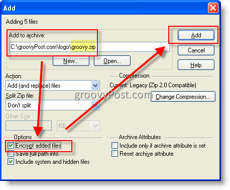 Κρυπτογράφηση αρχείων με WinZip AES