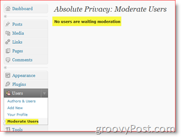 Απόλυτη προστασία προσωπικών δεδομένων Μέτριοι χρήστες - Ιδιωτικό Blog Plugin WordPress
