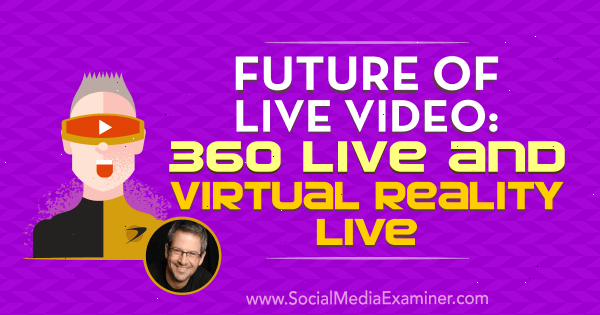 Future of Live Video: 360 Live και Virtual Reality Live με πληροφορίες από τον Joel Comm στο Social Media Marketing Podcast.