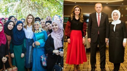 Ιορδανία Βασίλισσα Rania Al Abdullah μόδα και συνδυασμούς