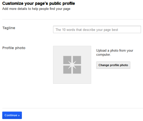 Σελίδες Google+ - Σήμανση και φωτογραφία προφίλ