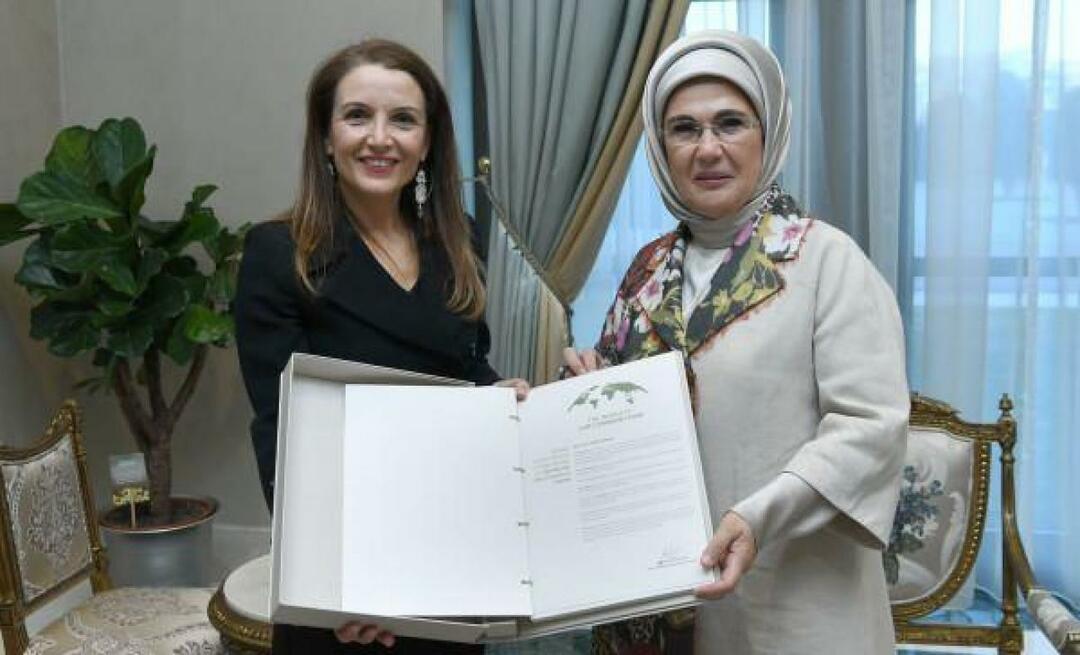 Ευχαριστίες της Εμινέ Ερντογάν στην εκπρόσωπο της UNICEF στην Τουρκία, Ρετζίνα ντε Ντομινίσις