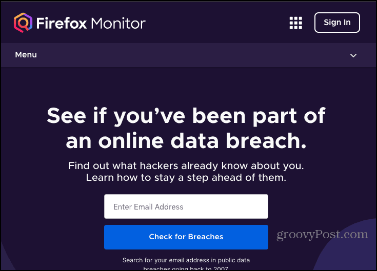Ηλεκτρονικό ταχυδρομείο ή κωδικός πρόσβασης με κωδικό πρόσβασης; Το Firefox Monitor είναι σε αυτό