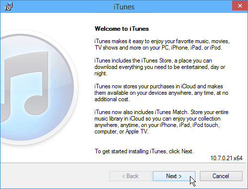 εγκαταστήστε το iTunes 10