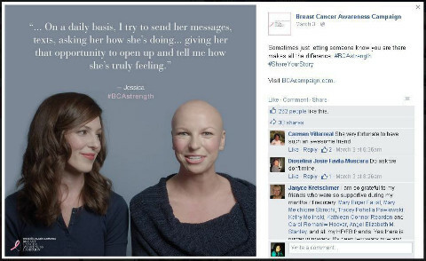 εκστρατεία ευαισθητοποίησης για τον καρκίνο του μαστού