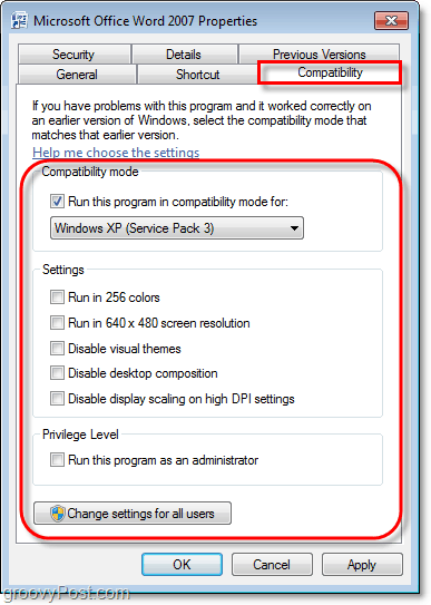 πώς μπορείτε να δείτε τις πληροφορίες συμβατότητας για ένα πρόγραμμα των Windows 7