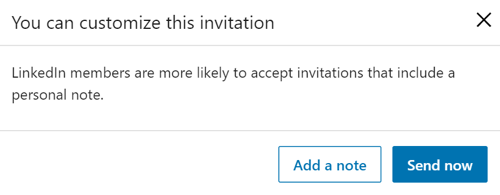 Προσαρμογή μηνυμάτων LinkedIn, βήμα 3.