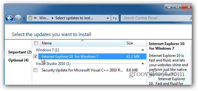 Πώς να επιστρέψετε στον Internet Explorer 9 από την προεπισκόπηση του Internet Explorer 10 για τα Windows 7