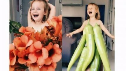 Έκανε ρούχα για την κόρη της από φρούτα και λαχανικά!