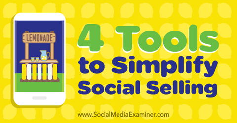 τέσσερα εργαλεία κοινωνικής πώλησης