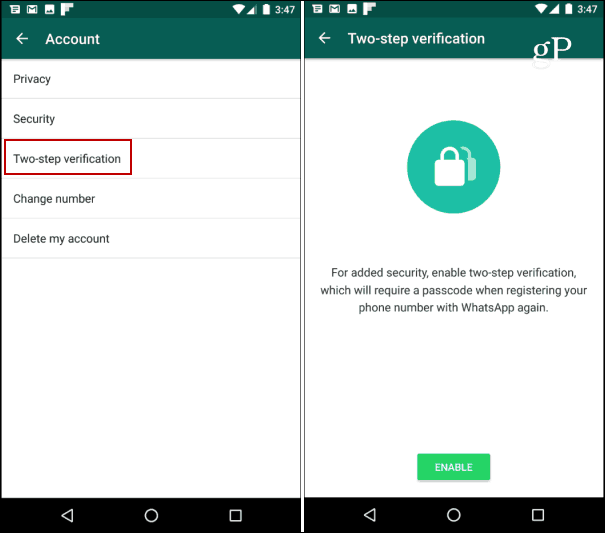 Πώς να εξασφαλίσετε τον λογαριασμό σας στο WhatsApp με επαλήθευση σε δύο βήματα