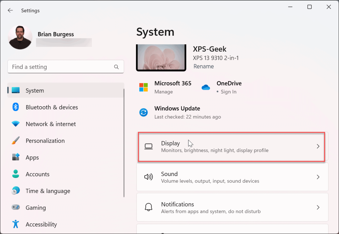 Αλλαγή ανάλυσης οθόνης στα Windows 11