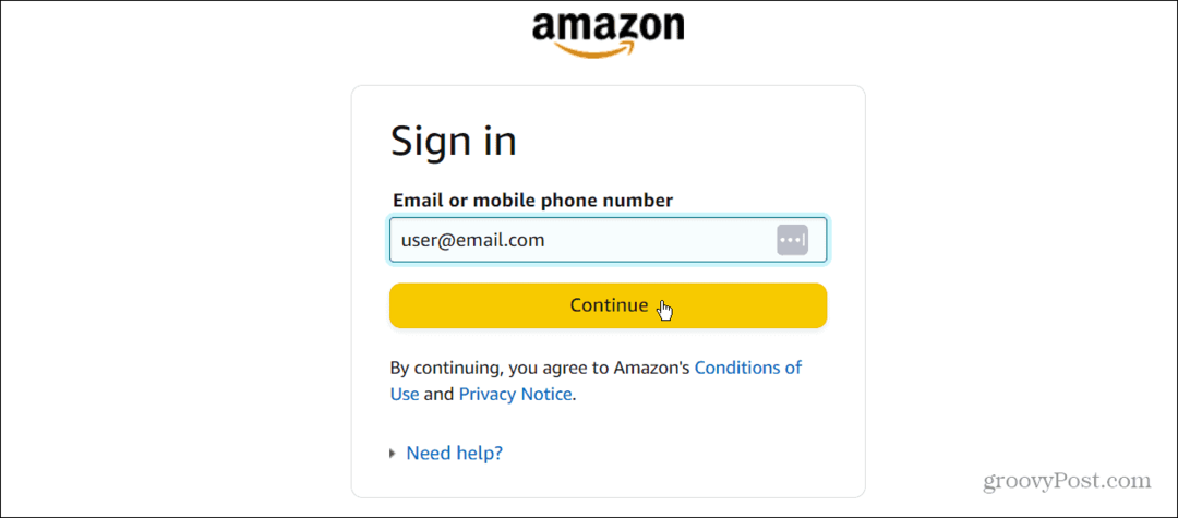 Ρυθμίστε τους κωδικούς πρόσβασης στον λογαριασμό σας στο Amazon