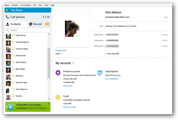 Η ενημερωμένη έκδοση του Skype 6.1 για τα Windows περιλαμβάνει την ενσωμάτωση του Outlook