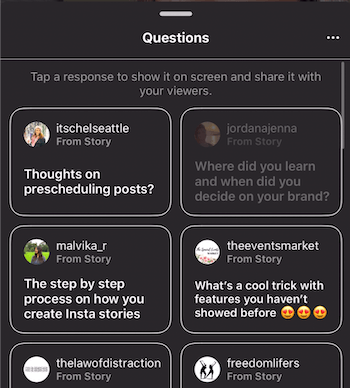 Ερωτήσεις και απαντήσεις στο Instagram Stories