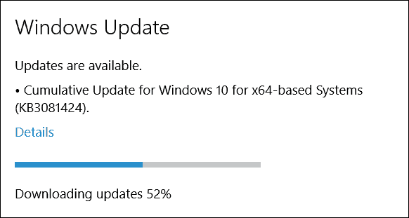 Η Microsoft κυκλοφορεί την αθροιστική ενημερωμένη έκδοση των Windows 10 (KB3081424)