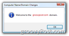 Windows Vista Συμμετοχή σε μια οθόνη υποδοχής τομέα υπηρεσίας καταλόγου Active Directory