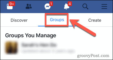 Η εφαρμογή Facebook διαχειρίζεται ομάδες