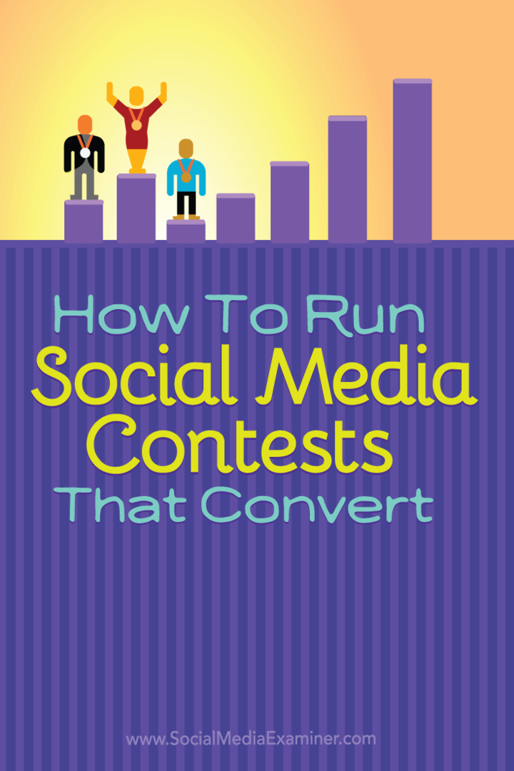 Πώς να δημιουργήσετε διαγωνισμούς κοινωνικών μέσων που μετατρέπουν: εξεταστής κοινωνικών μέσων