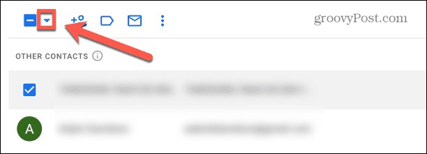 βέλος πλαισίου ελέγχου gmail
