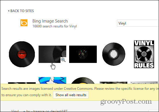 Αναζήτηση εικόνας Bing