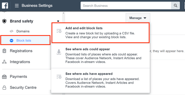 Χρησιμοποιήστε το Facebook Business Manager, Βήμα 14.