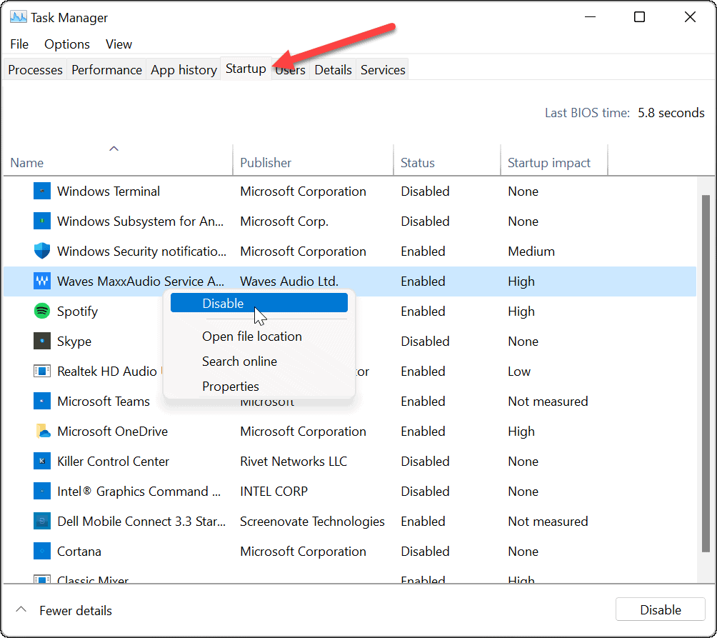 Πώς να καθαρίσετε την εκκίνηση των Windows 11
