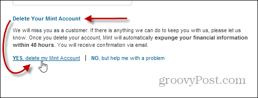 Πώς να διαγράψετε τον λογαριασμό σας Mint.com