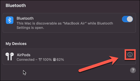 πληροφορίες mac airpods