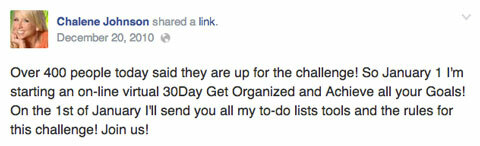 chalene johnson 30 ημέρες πρόκληση στο Facebook