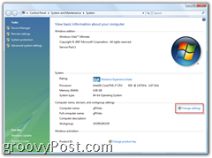 Windows 7 ή Vista System Screen