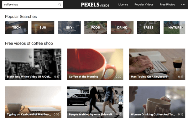 Τα βίντεο Pexels διευκολύνουν την αναζήτηση λέξεων-κλειδιών για βίντεο.