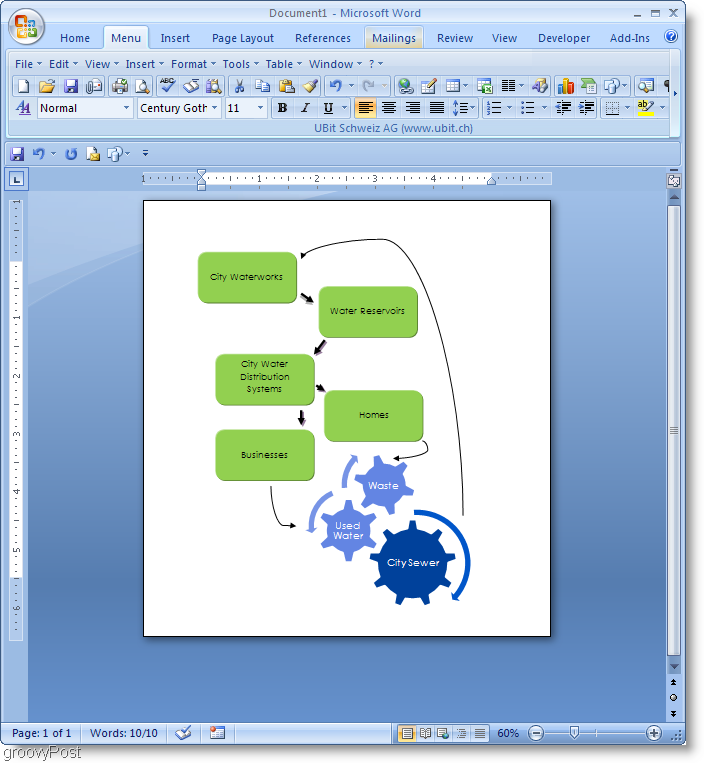 Παράδειγμα ροής Microsoft Word 2007