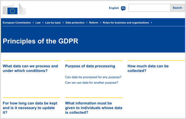 Πώς το GDPR επηρεάζει τους επαγγελματίες του μάρκετινγκ: Τι πρέπει να γνωρίζετε: Social Media Examiner