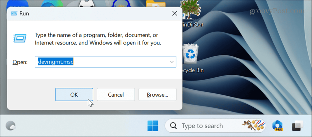 Ανοίξτε τη Διαχείριση Συσκευών στα Windows 11