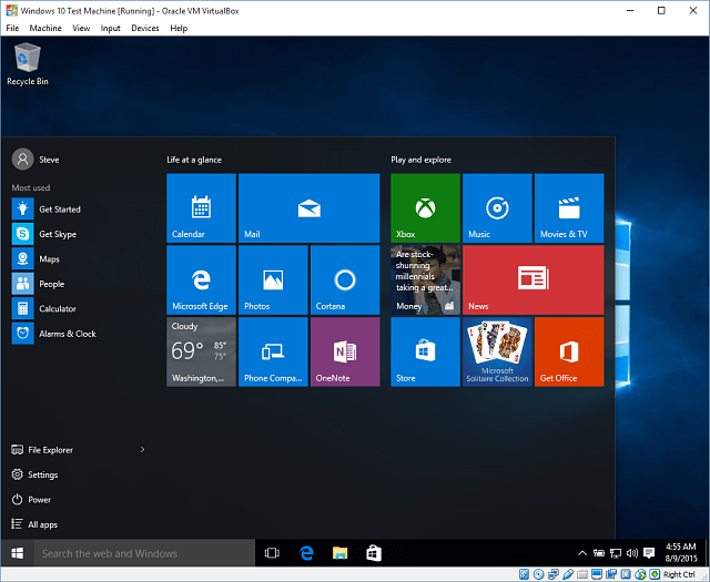 14 Windows 10 στο VirtualBox