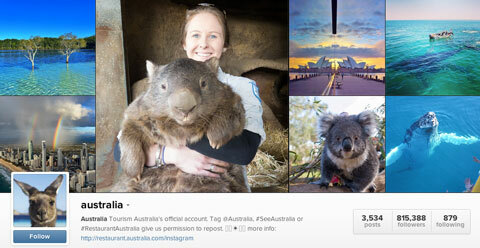 instagram τουρισμού Αυστραλία