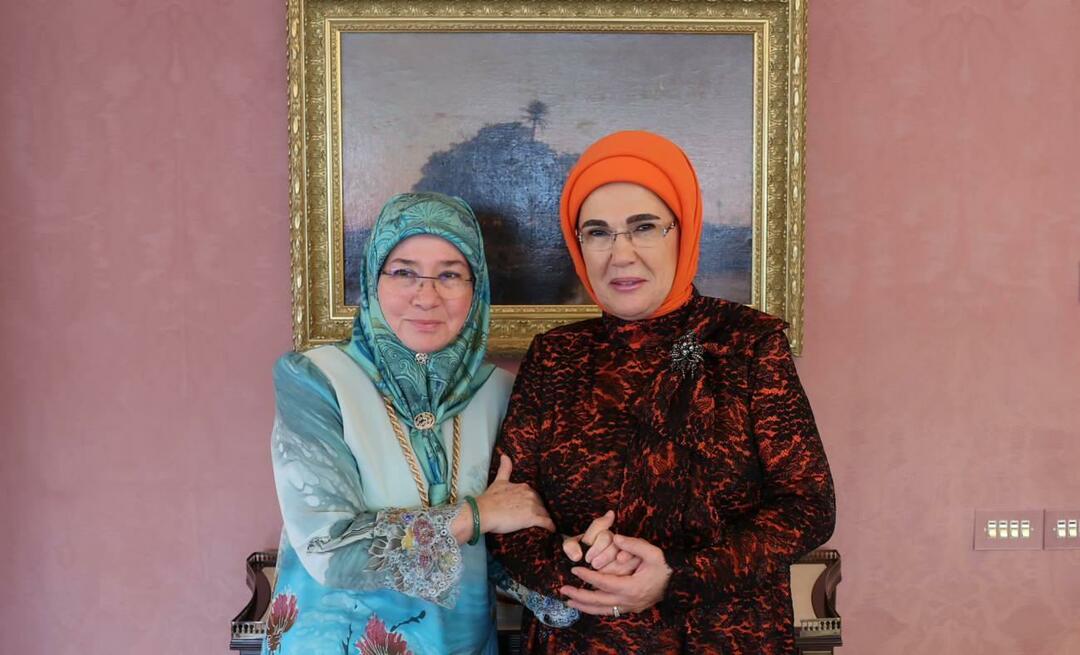 Η Πρώτη Κυρία Ερντογάν συναντήθηκε με τη βασίλισσα της Μαλαισίας!