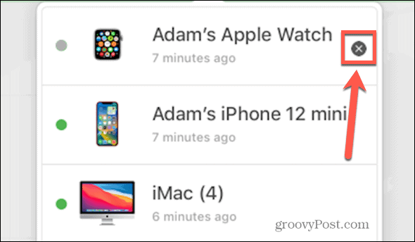 icloud αφαιρέστε το apple watch x