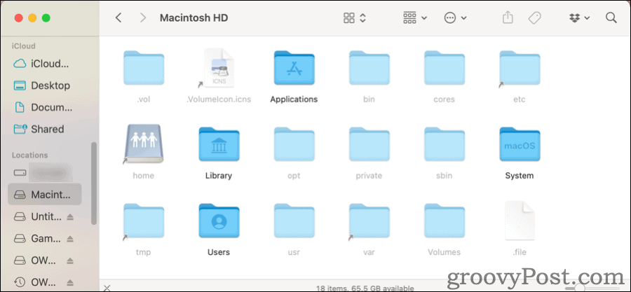 Εμφάνιση κρυφών αρχείων στο Mac στο Finder