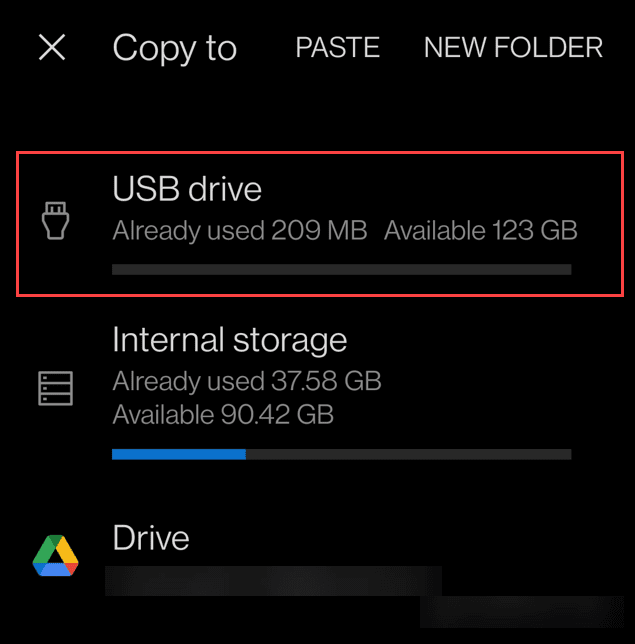 Μεταφέρετε φωτογραφίες από το Android σε μια μονάδα USB