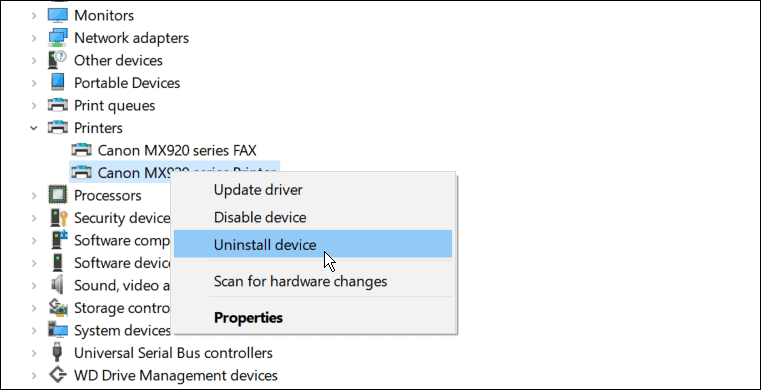 Η μονάδα uninstall fix printer δεν είναι διαθέσιμη στα Windows 11
