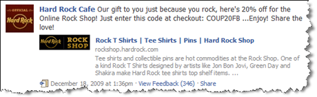 Hard Rock Cafe στο Facebook