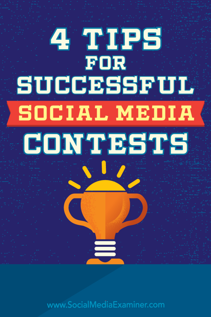 4 συμβουλές για επιτυχημένους διαγωνισμούς κοινωνικών μέσων: εξεταστής κοινωνικών μέσων