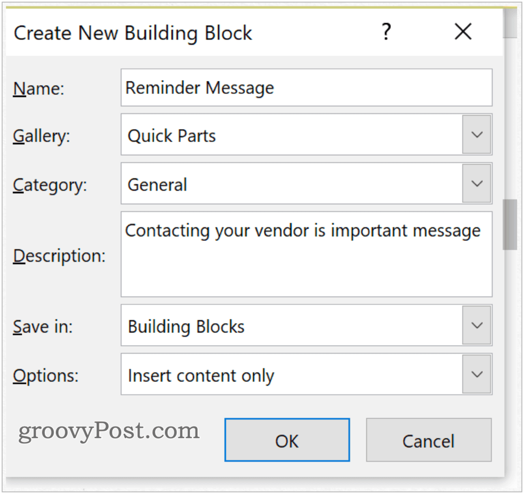 Πώς να χρησιμοποιήσετε το Building Blocks στο Microsoft Word