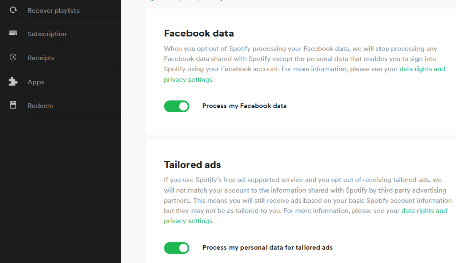 αποσυνδέστε το facebook από το spotify