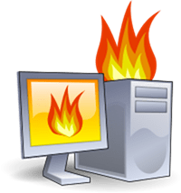 υπολογιστή σε περίπτωση πυρκαγιάς