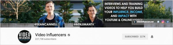 Το Video Influencers είναι ένα κανάλι που παράγει εβδομαδιαίες συνεντεύξεις.