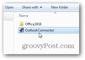 Outlook.com Outlook Hotmail Connector - Εκκίνηση εγκατάστασης outlookconnector.exe